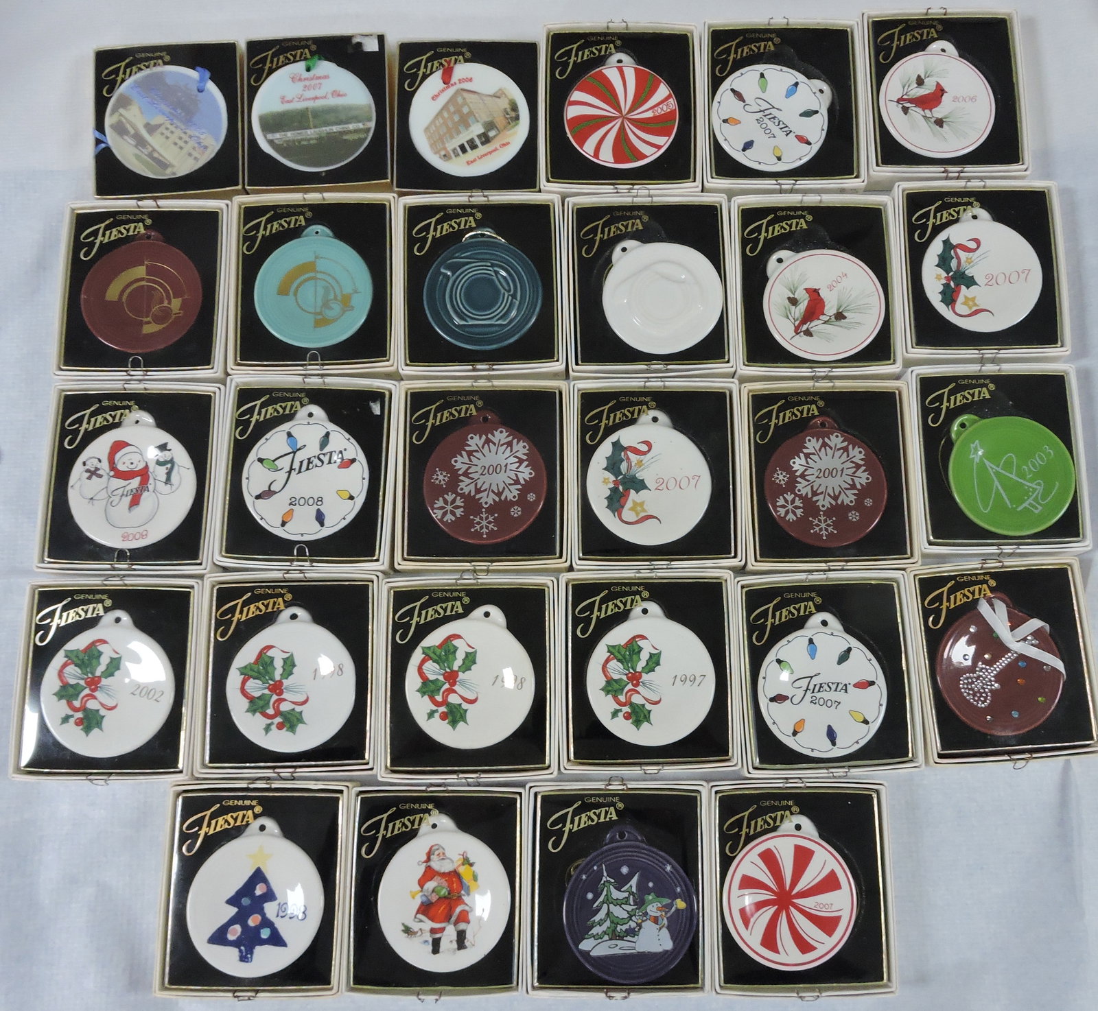 Fiesta Post 86 lot of 28 ornaments: .
