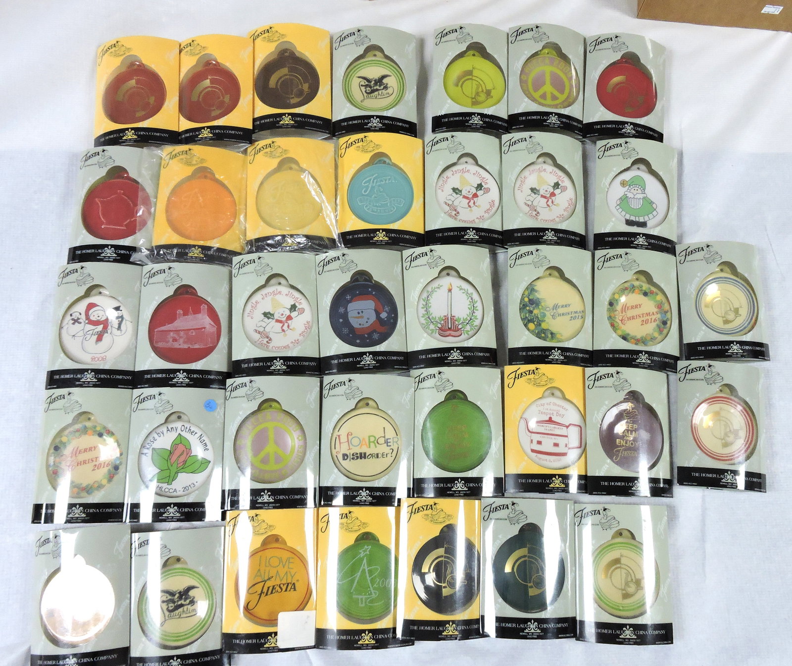 Fiesta Post 86 lot of 37 ornaments: .