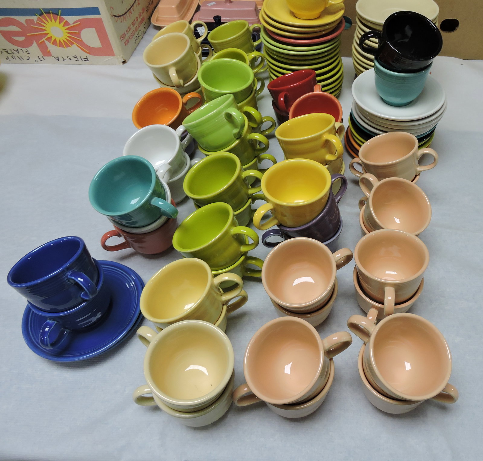 Fiesta Post 86 lot of 57 cups & 46 saucers (1 of 1)