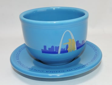 Fiesta Post 86 chili bowl and saucer,