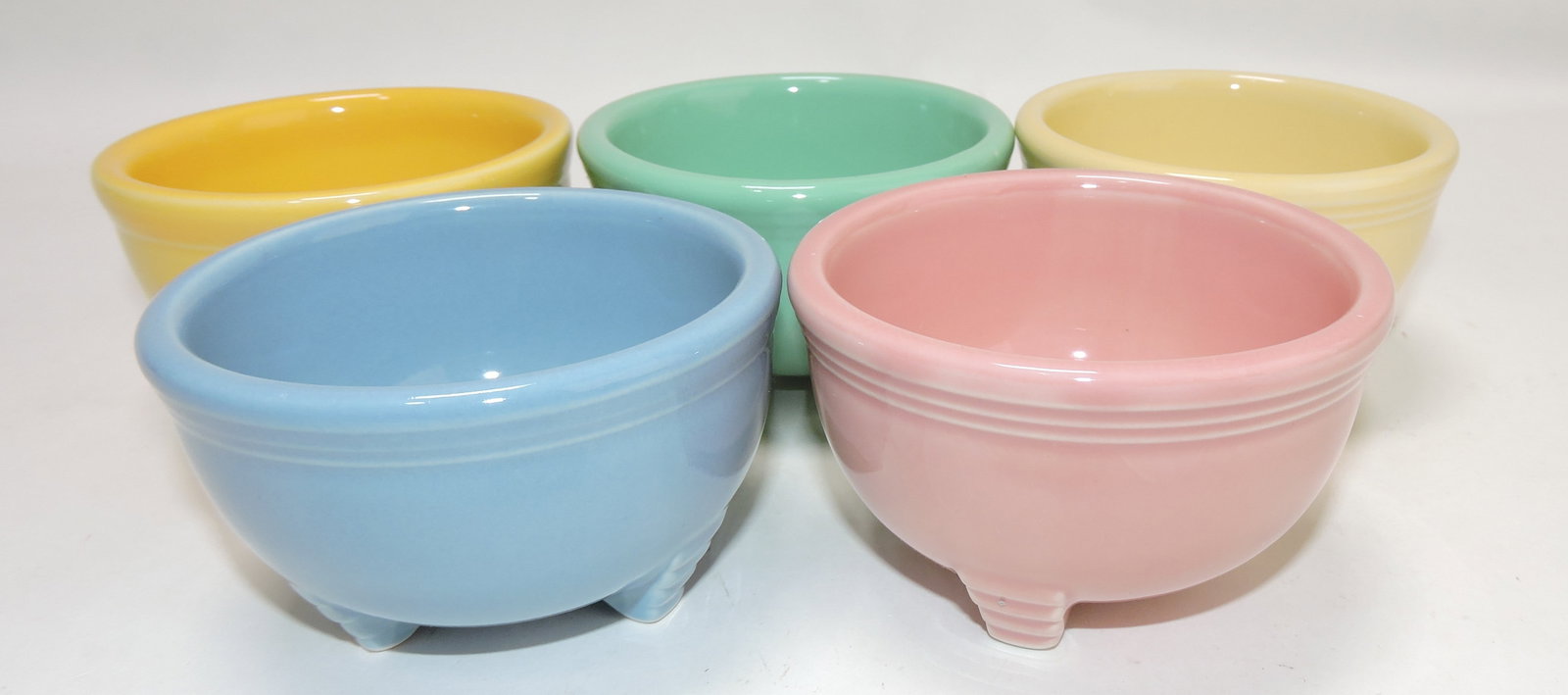 Fiesta Post 86 lot of 5 candle bowls (1 of 1)