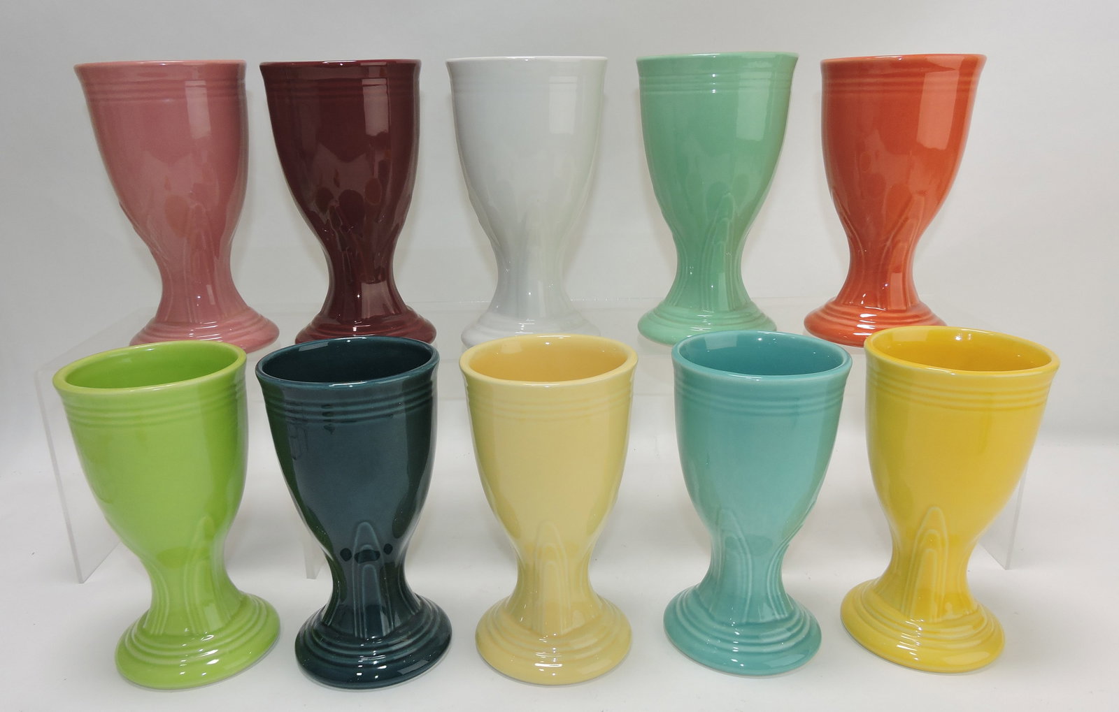 Fiesta Post 86 lot of 10 goblets: .