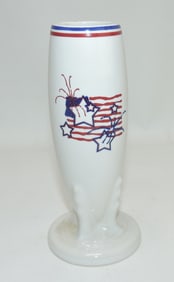 Fiesta Post 86 bud vase, stars and stripes