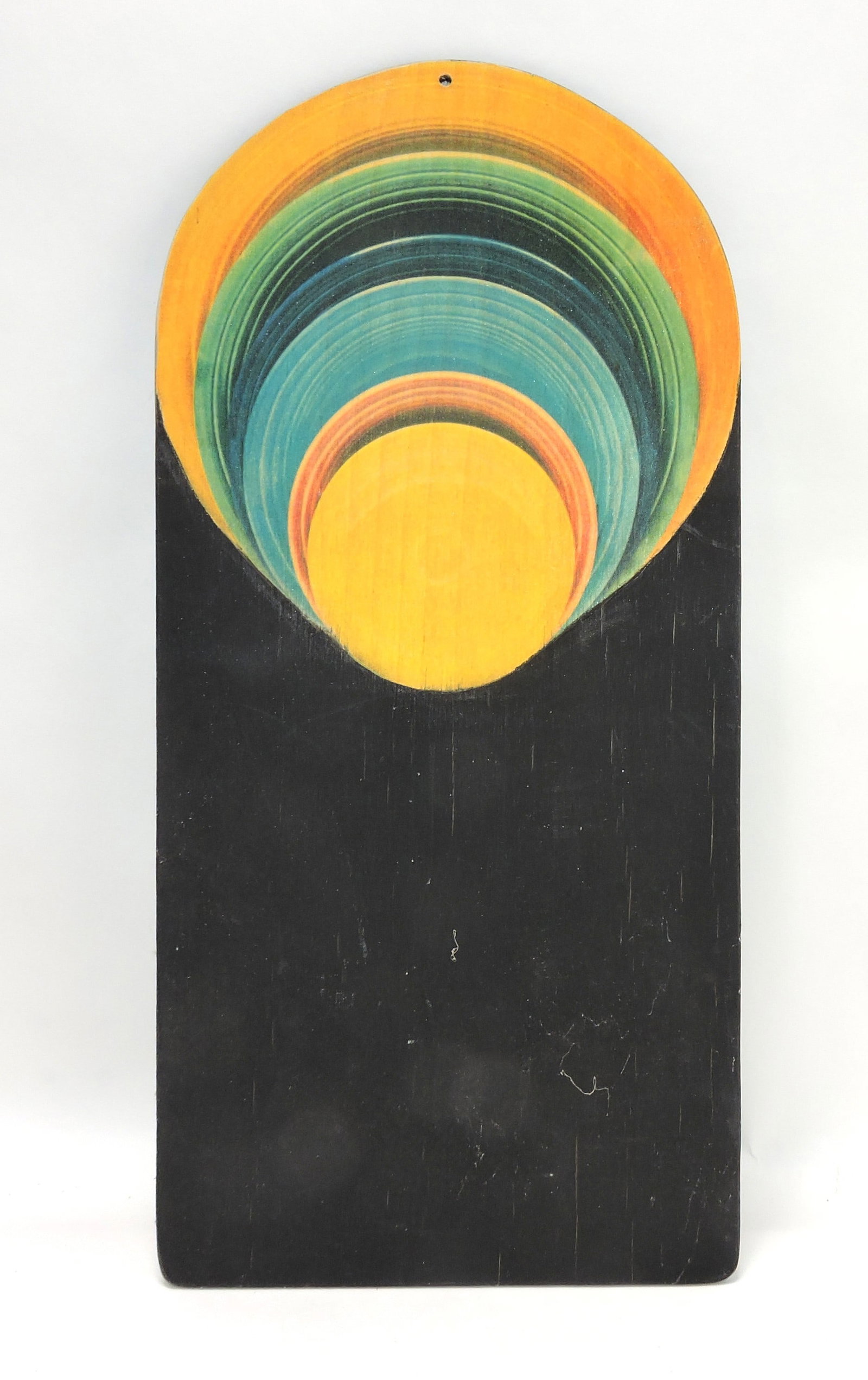 Wood painted menu board, 17"x8": .