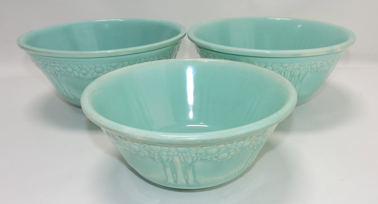 Lot of 3 HLC orange tree bowls: .