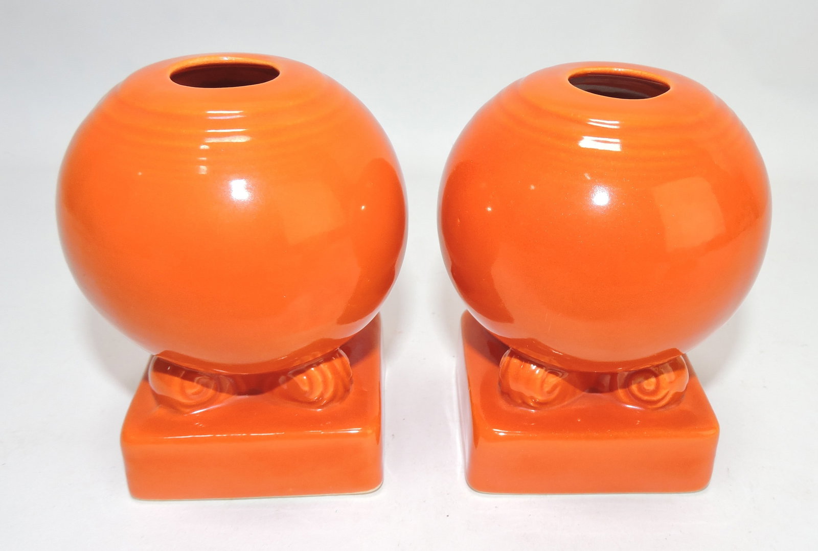 Fiesta pair bulb candle holders, (1 of 1)