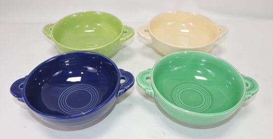 Fiesta cream soup group, 4 mixed