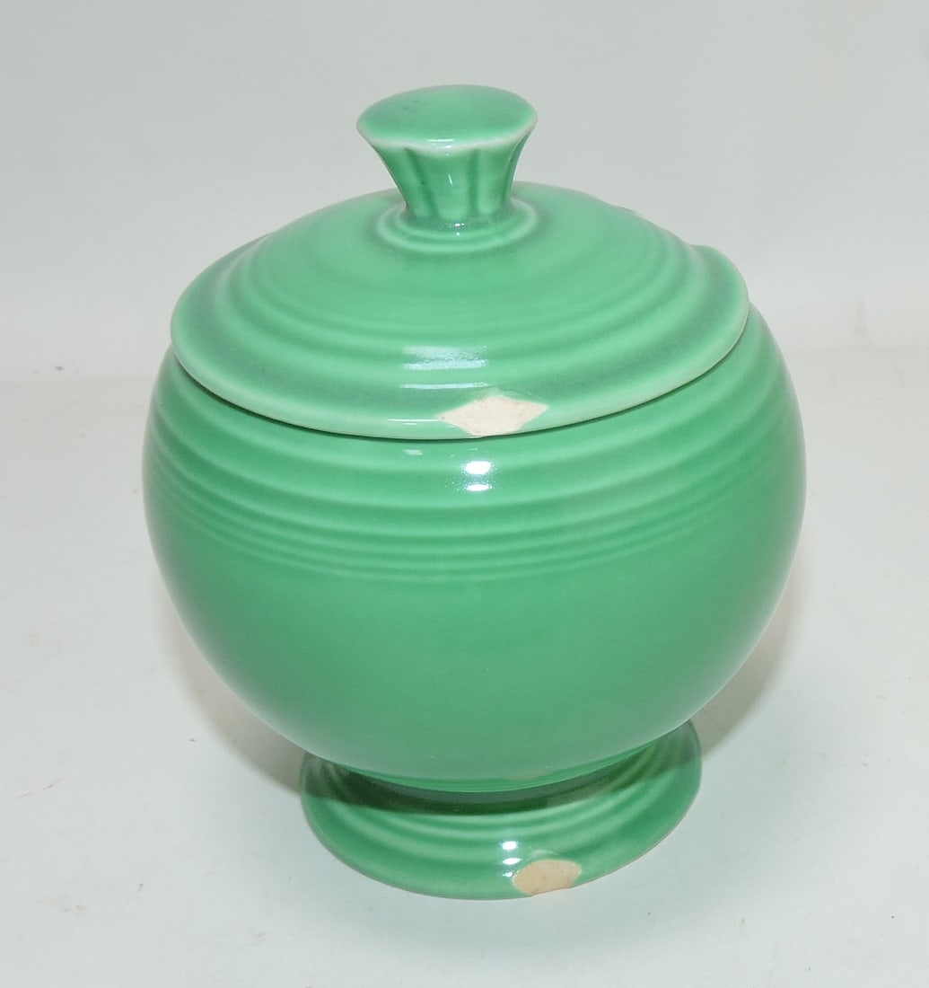 Fiesta marmalade, green, rim chips (1 of 1)