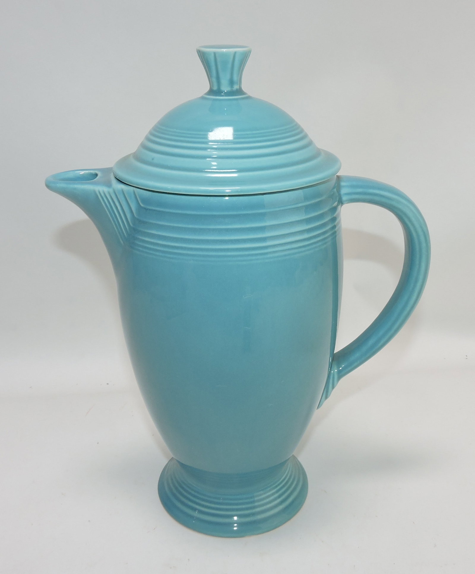 Fiesta coffee pot, turquoise: .