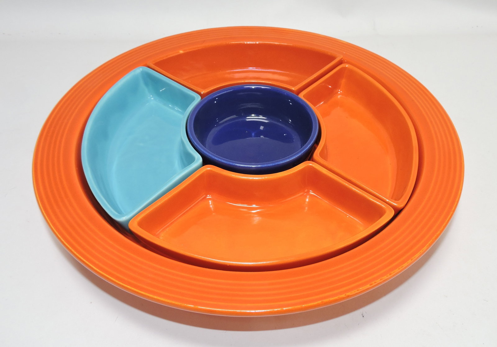 Fiesta relish tray: .