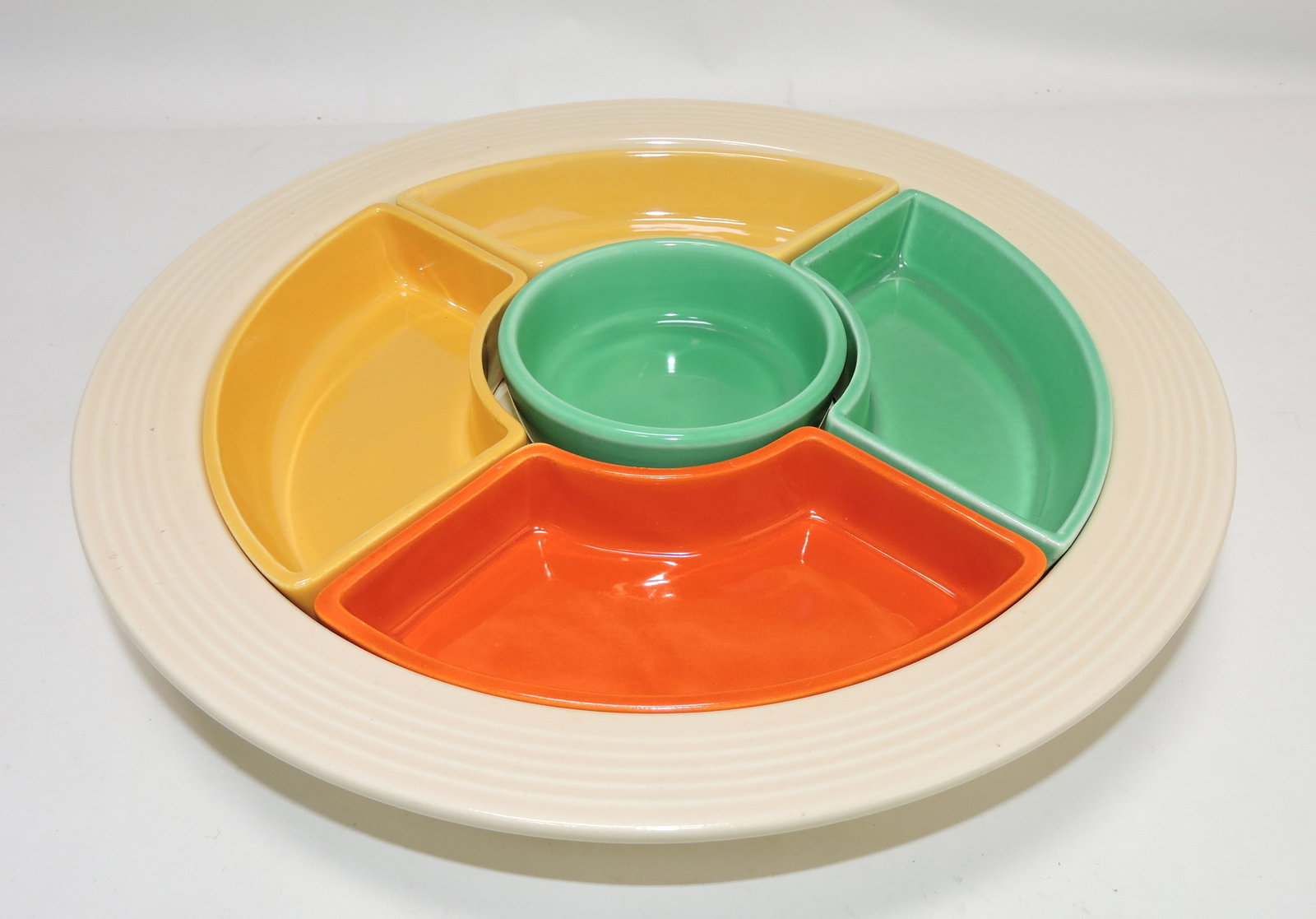 Fiesta relish tray: .