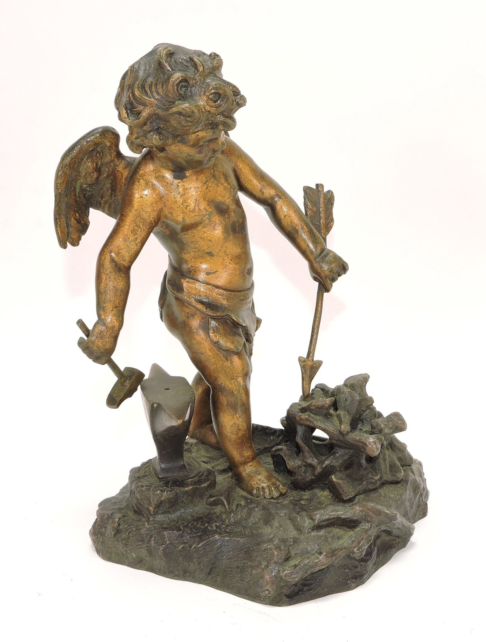 Rousseau bronze figure of Blacksmith (1 of 2)