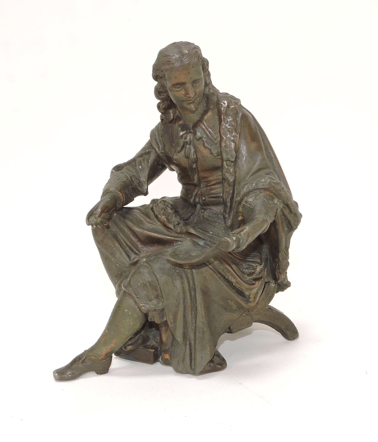 Spelter 7" figure of a man: .