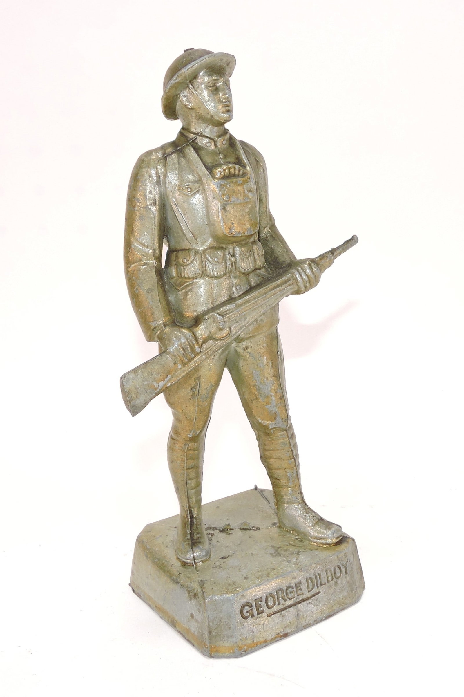 George Dilboy monument figure, 9": .