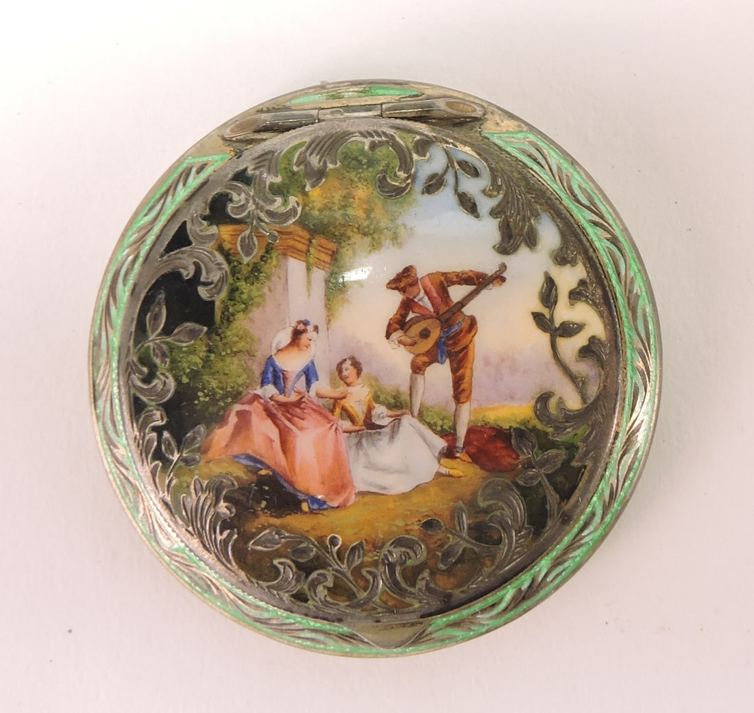 Austrian sterling silver enameled (1 of 3)