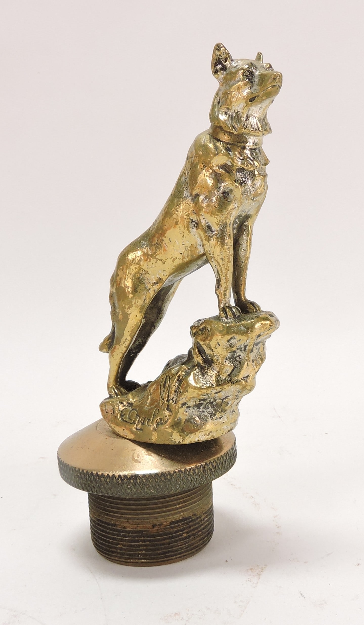 Vintage bronze German shepherd (1 of 1)