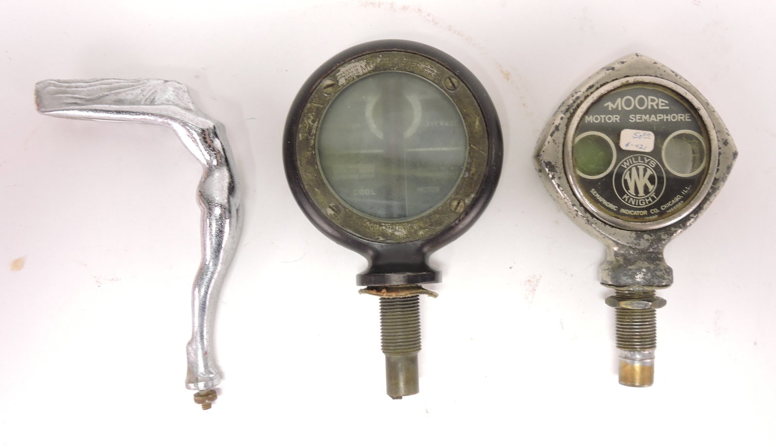 Art Deco lady hood ornament and (1 of 1)