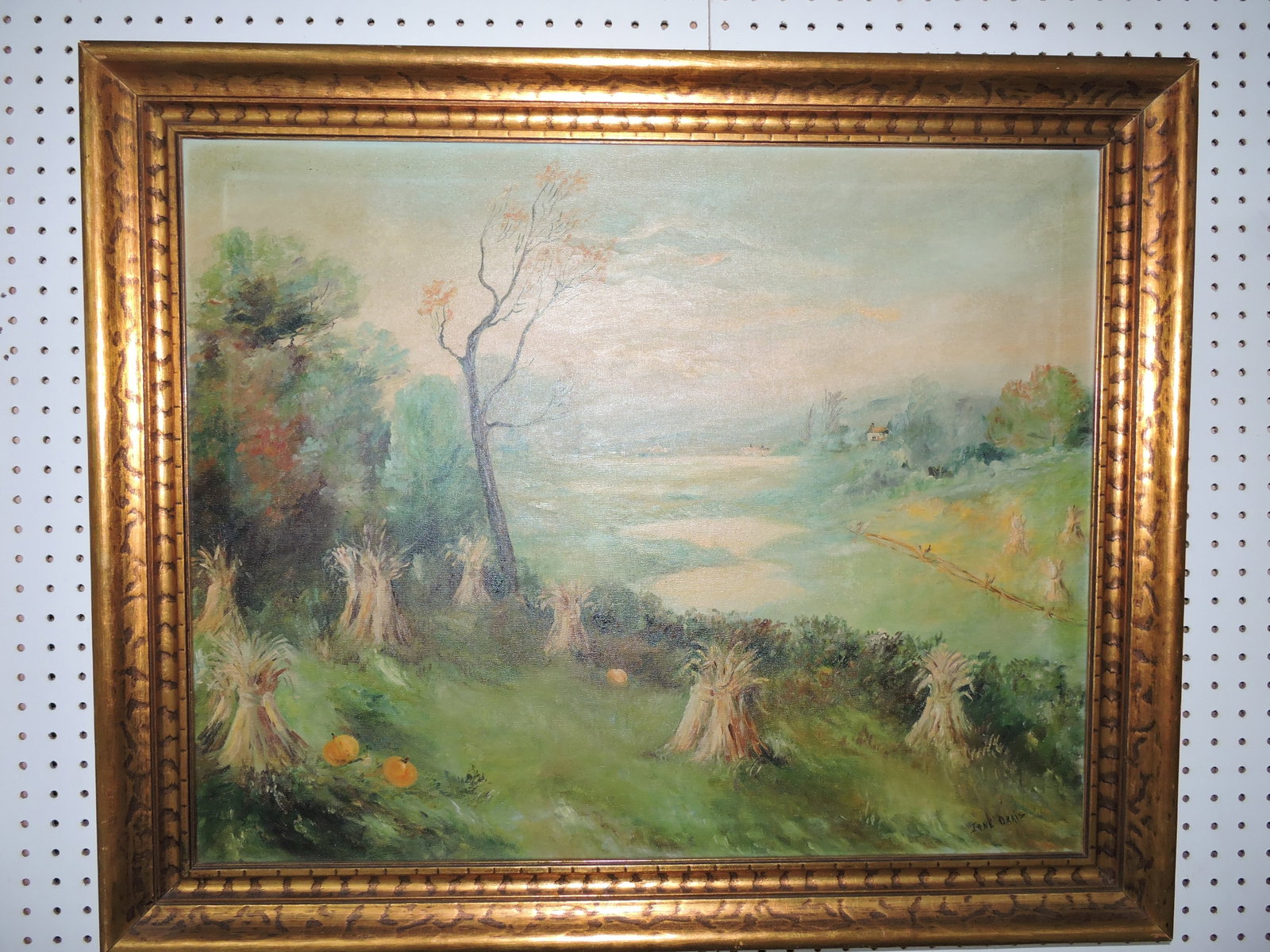 Oil on canvas of fall landscape (1 of 2)