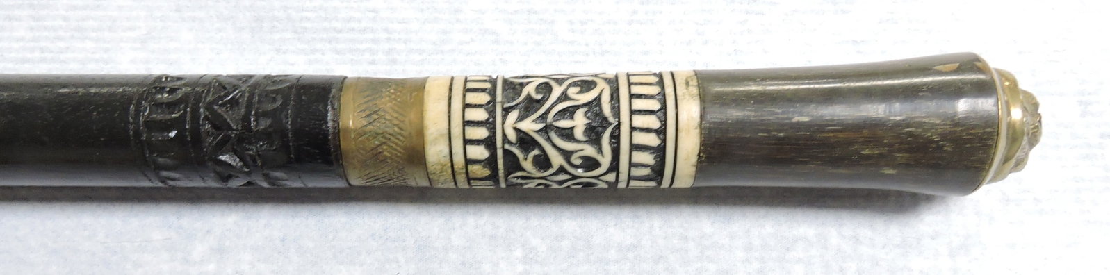 Walking stick/cane, with bone handle, (1 of 2)