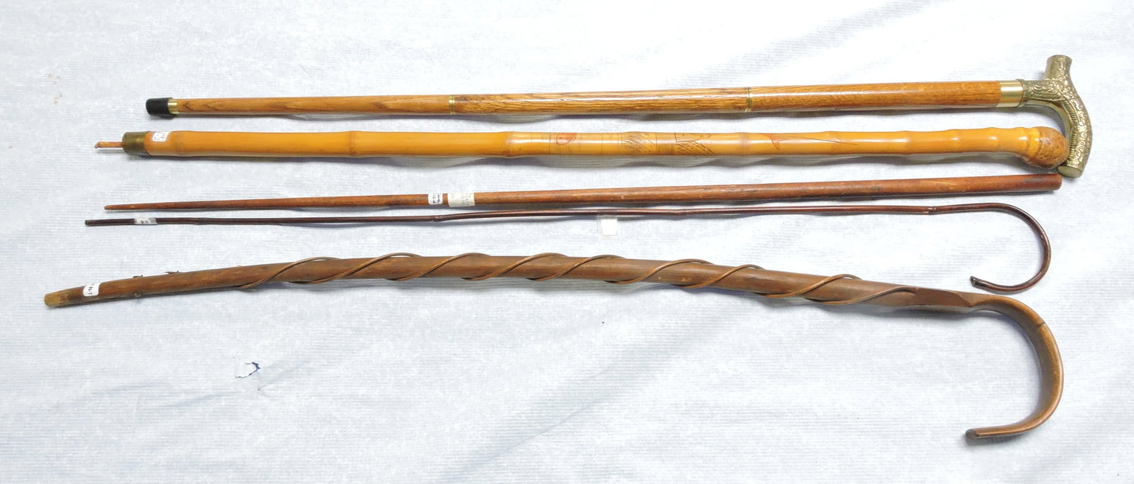 Walking stick/cane lot of 5: .