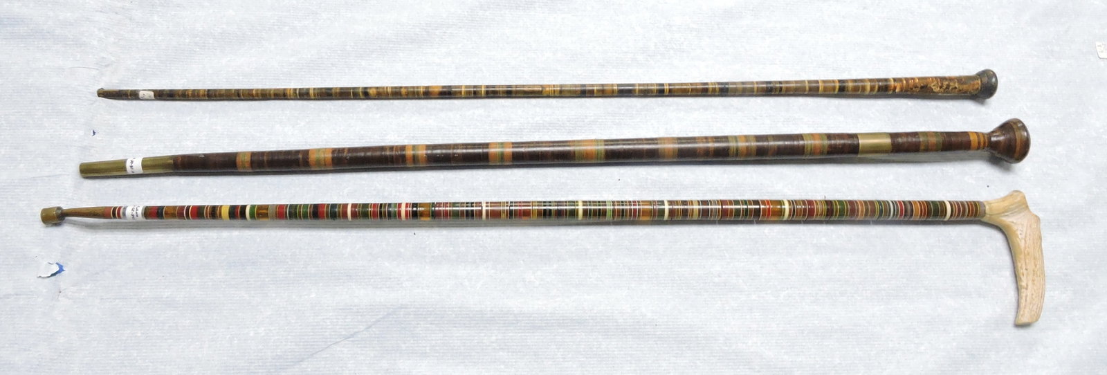 Lot of 3 walking sticks/canes: .