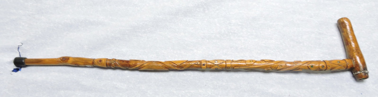 Wooden cane with jewels (1 of 2)