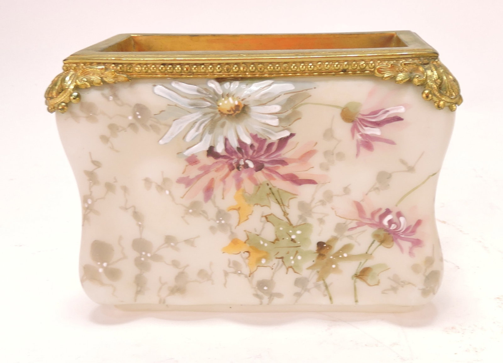 Wavecrest floral enamel letter holder,: 4"