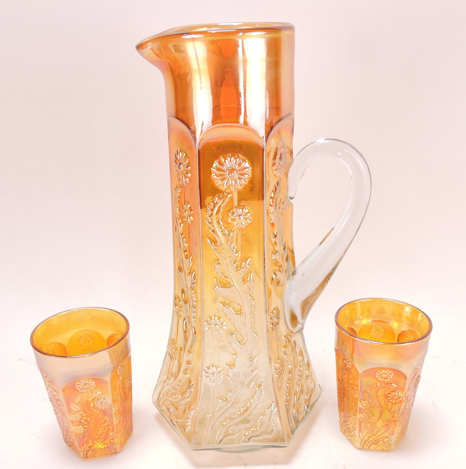 Fenton Paneled Dandelion marigold (1 of 1)