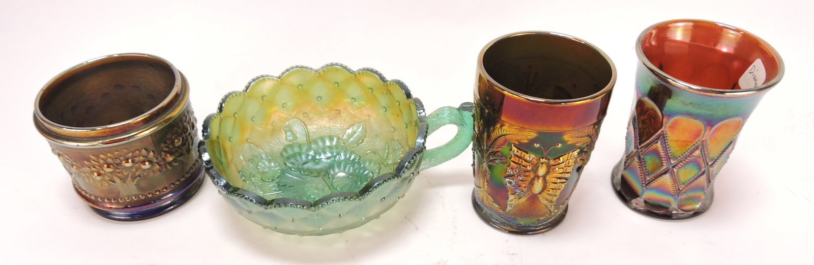 Carnival glass lot of 4 pcs (1 of 1)