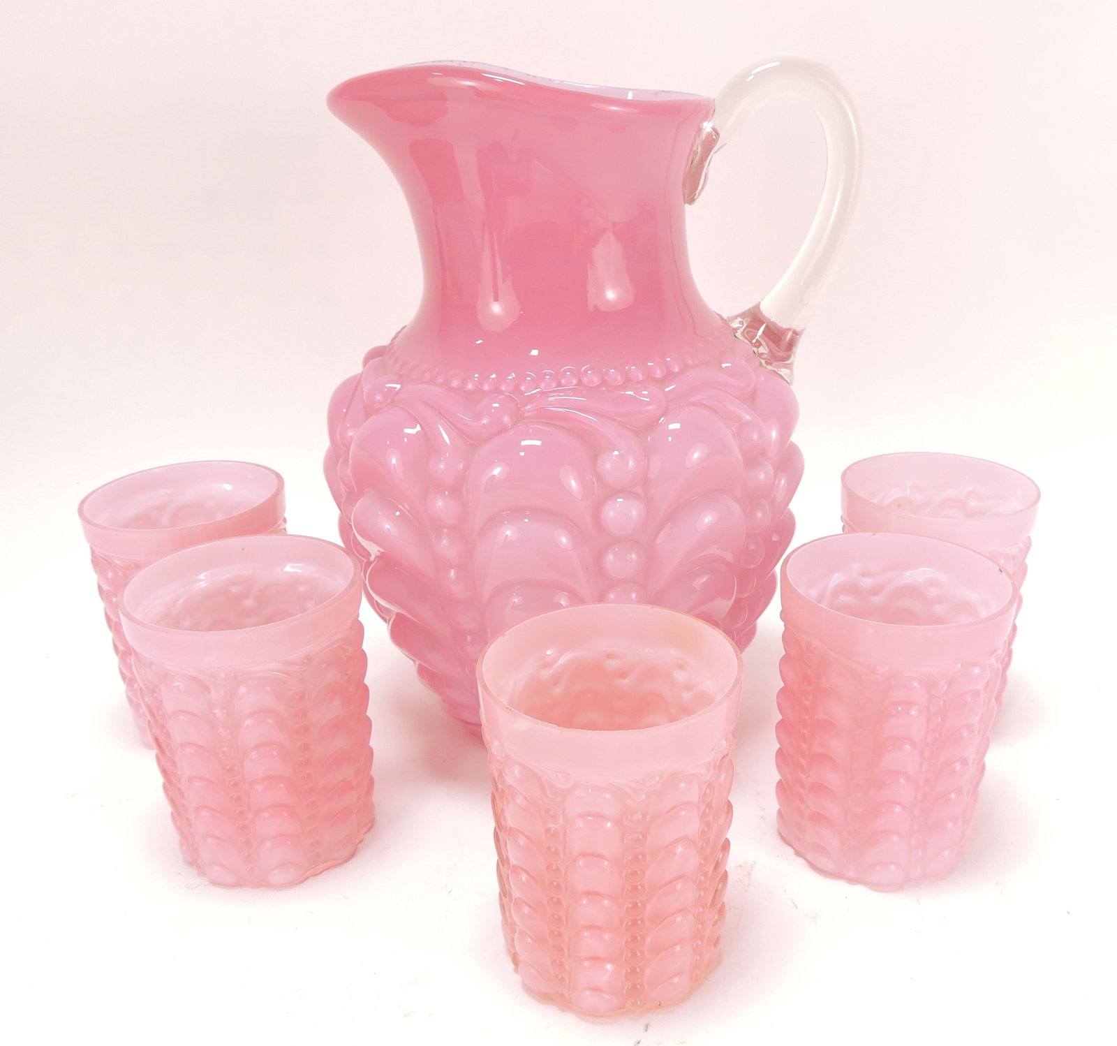 Consolidated pink guttate pitcher and (1 of 1)