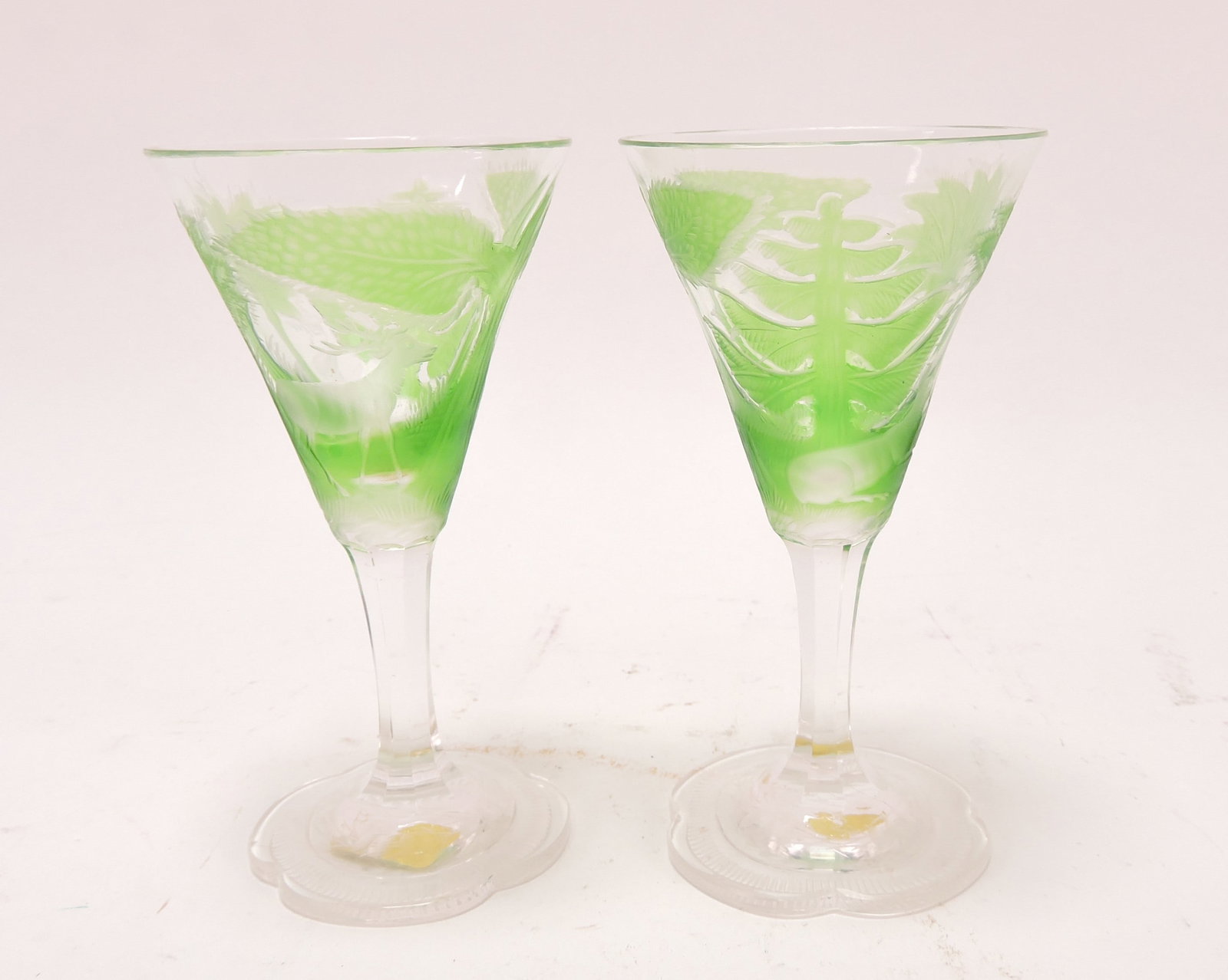 Moser pair of wine cordials, 4", clear (1 of 1)