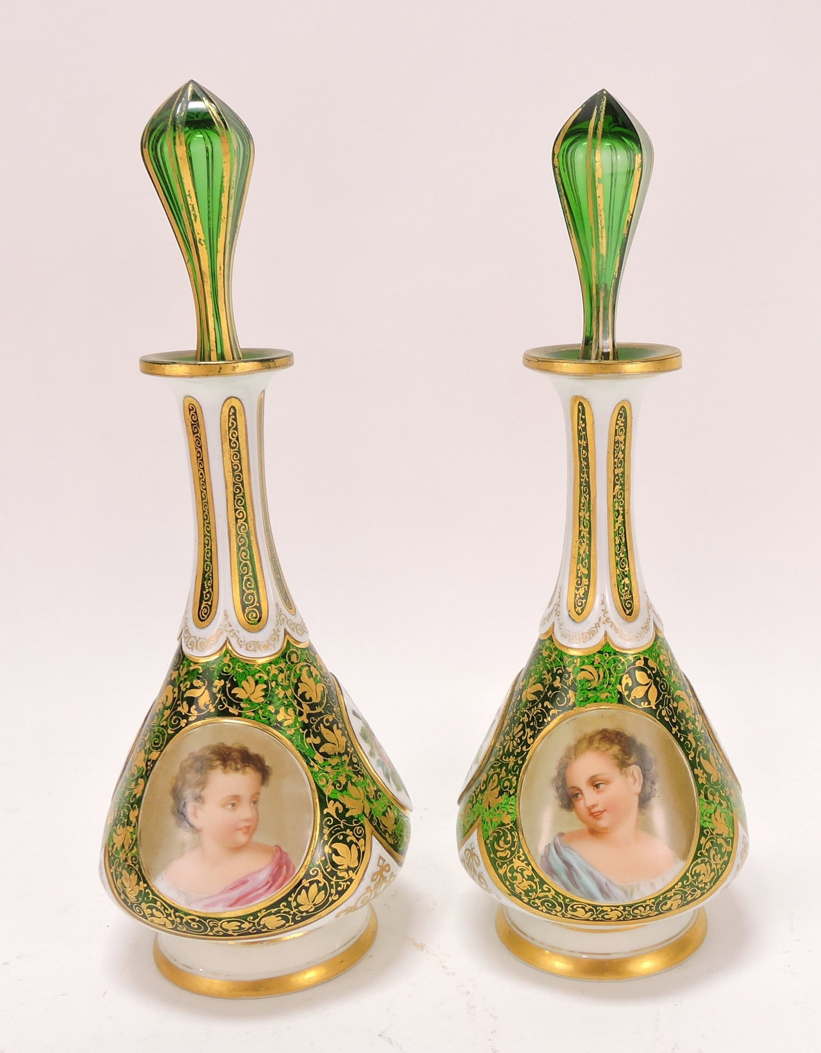 Bohemian pair of emerald green (1 of 3)