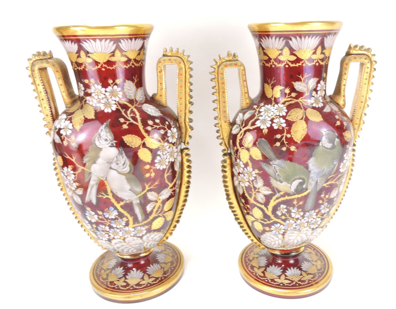 Moser pair of monumental dark cranberry (1 of 3)