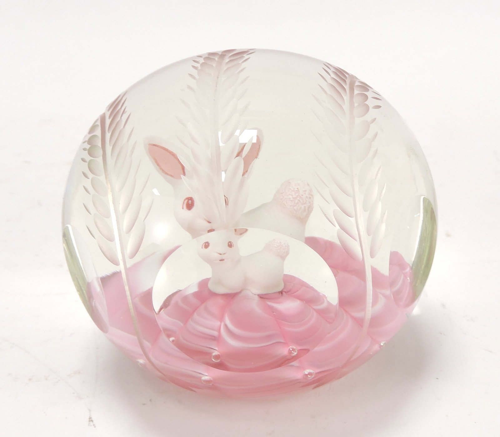 Joe St. Clair rabbit sulphide paperweight, (1 of 1)