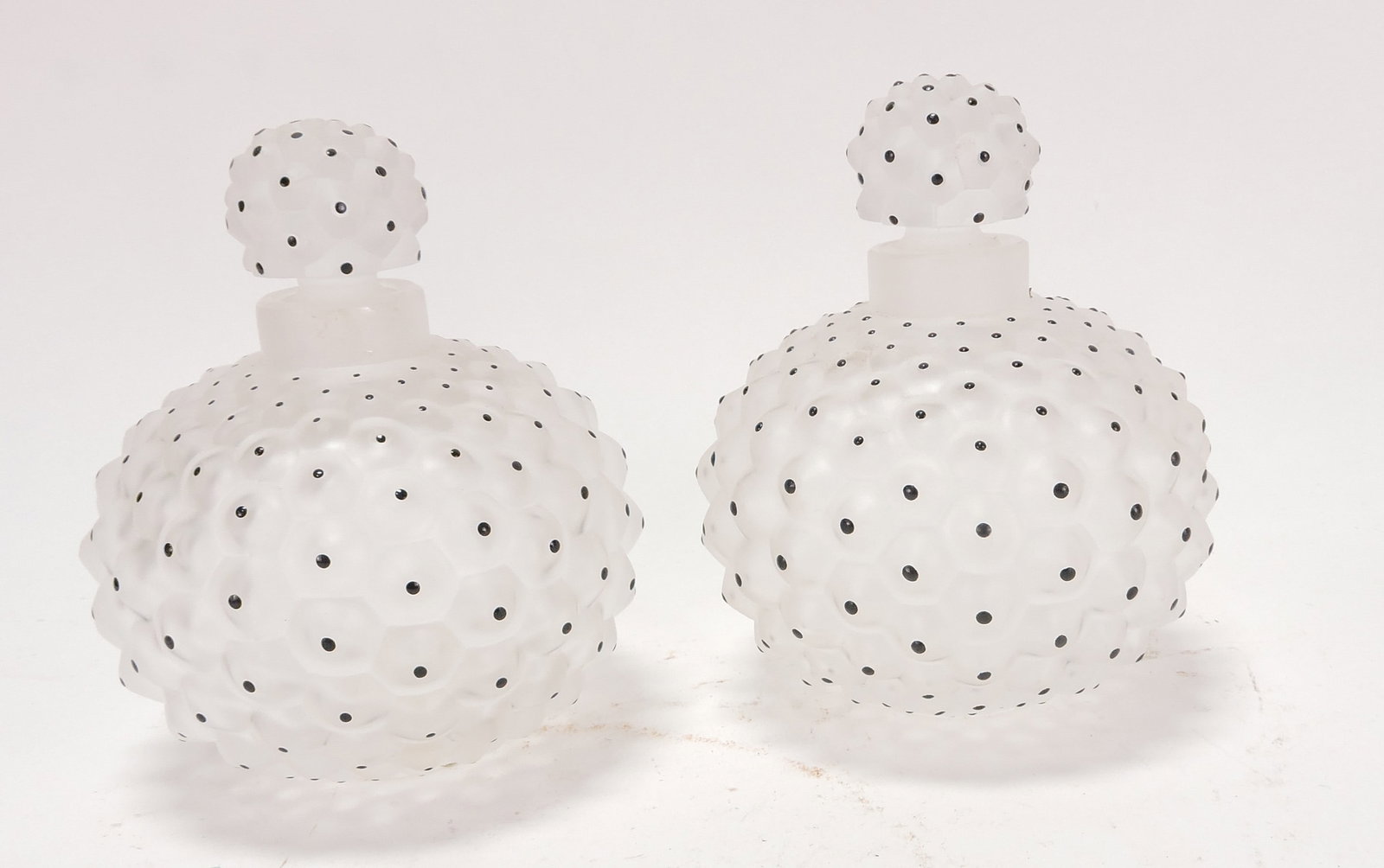 Lalique pair of 5" perfume bottles (1 of 1)