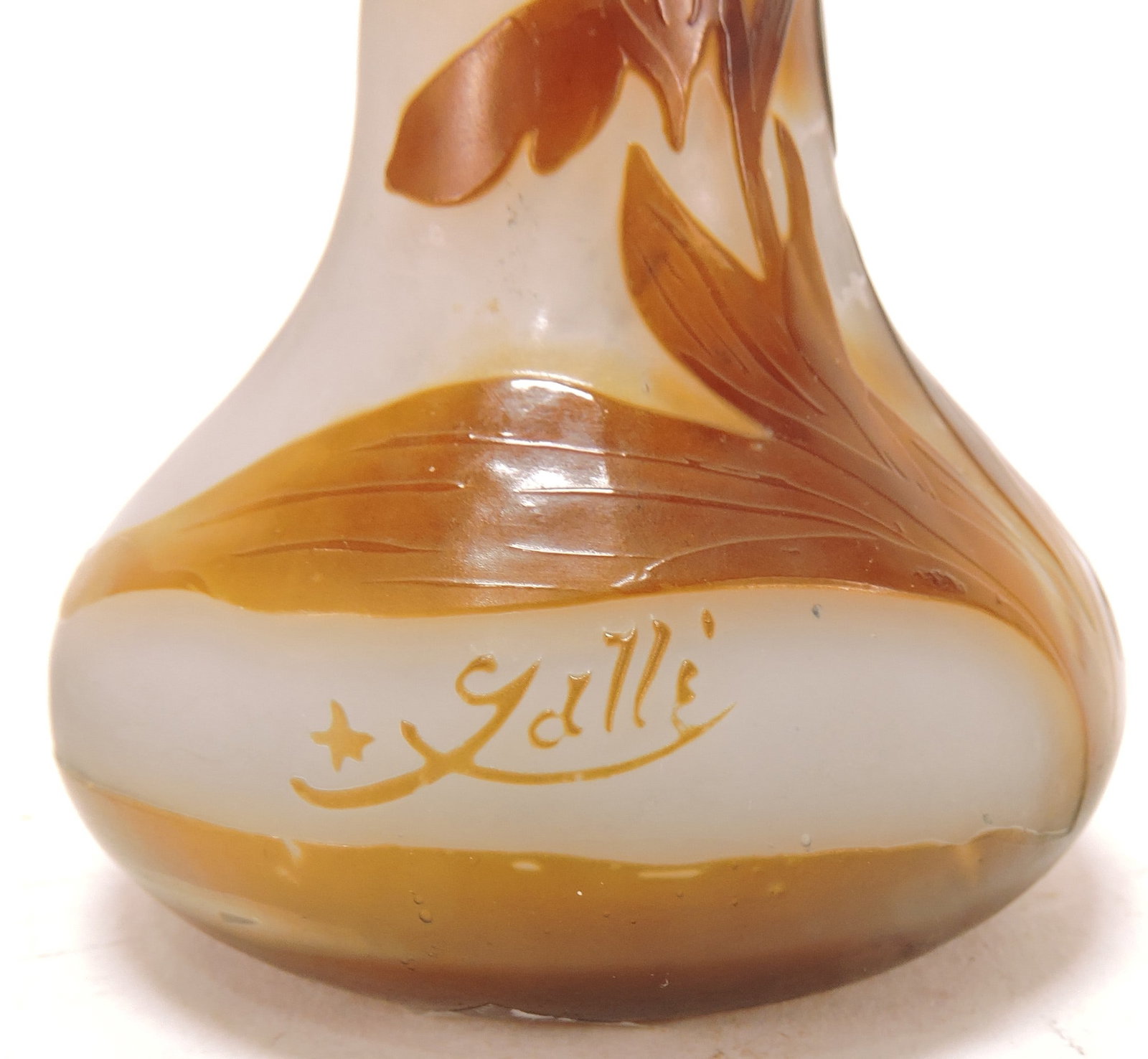 Galle French cameo art glass vase, - 3