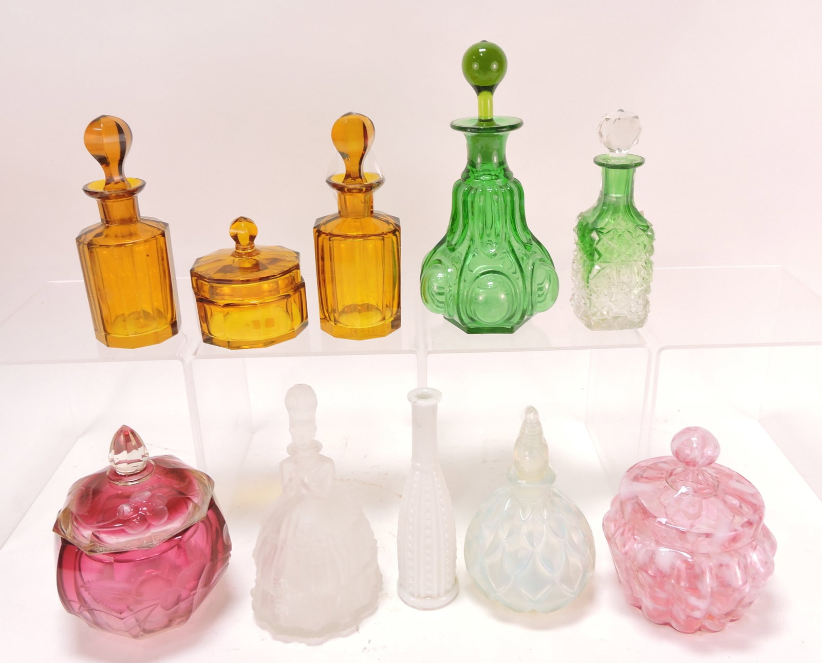 Perfume bottle and dresser jar lot (1 of 1)