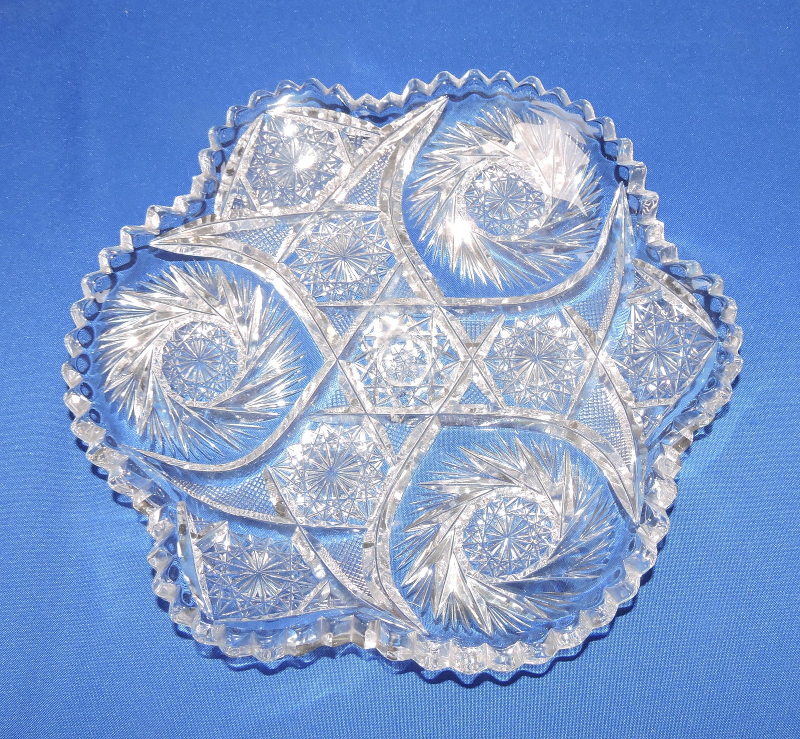 Cut glass 9 1/2" pitcher (1 of 1)