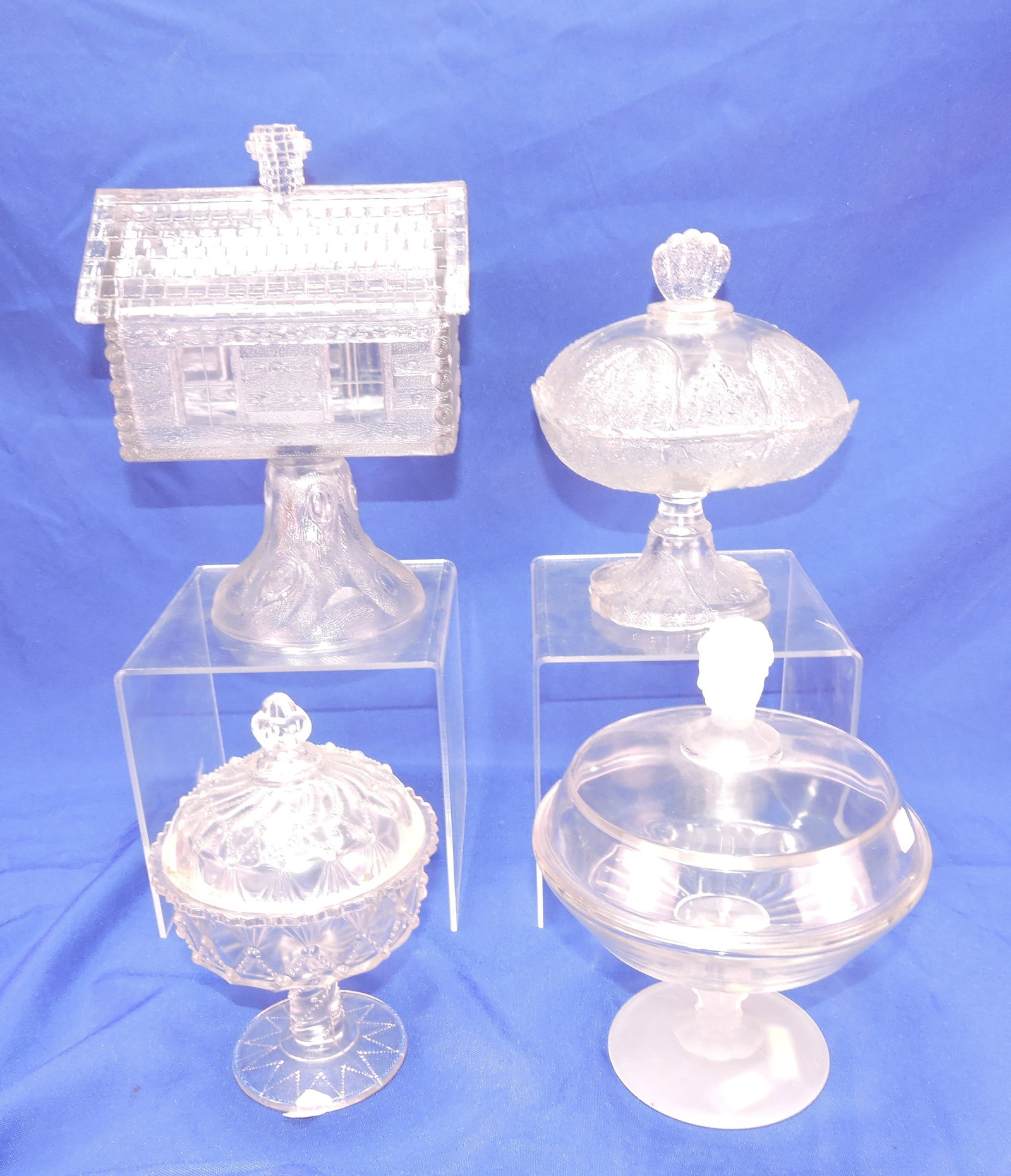 EAPC lot of 4 covered compotes, (1 of 1)