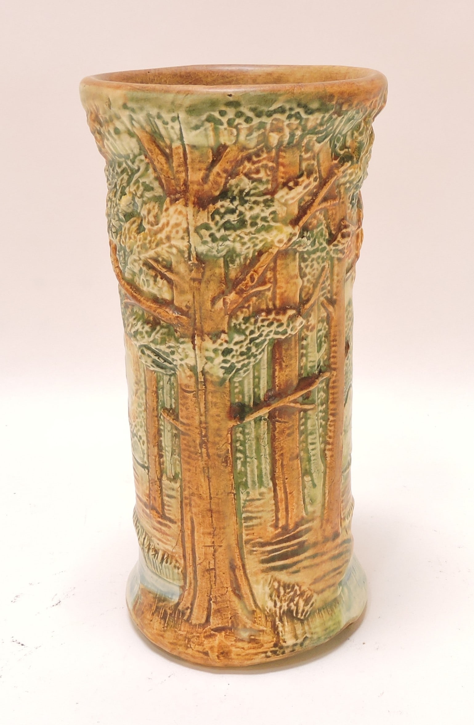Weller Pottery 'Forest' 8" vase (1 of 2)