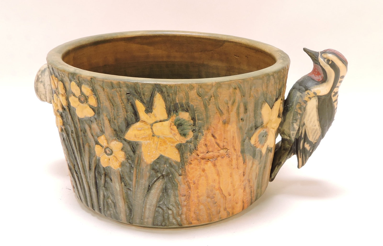 Weller Pottery 'Woodcraft' planter with (1 of 4)