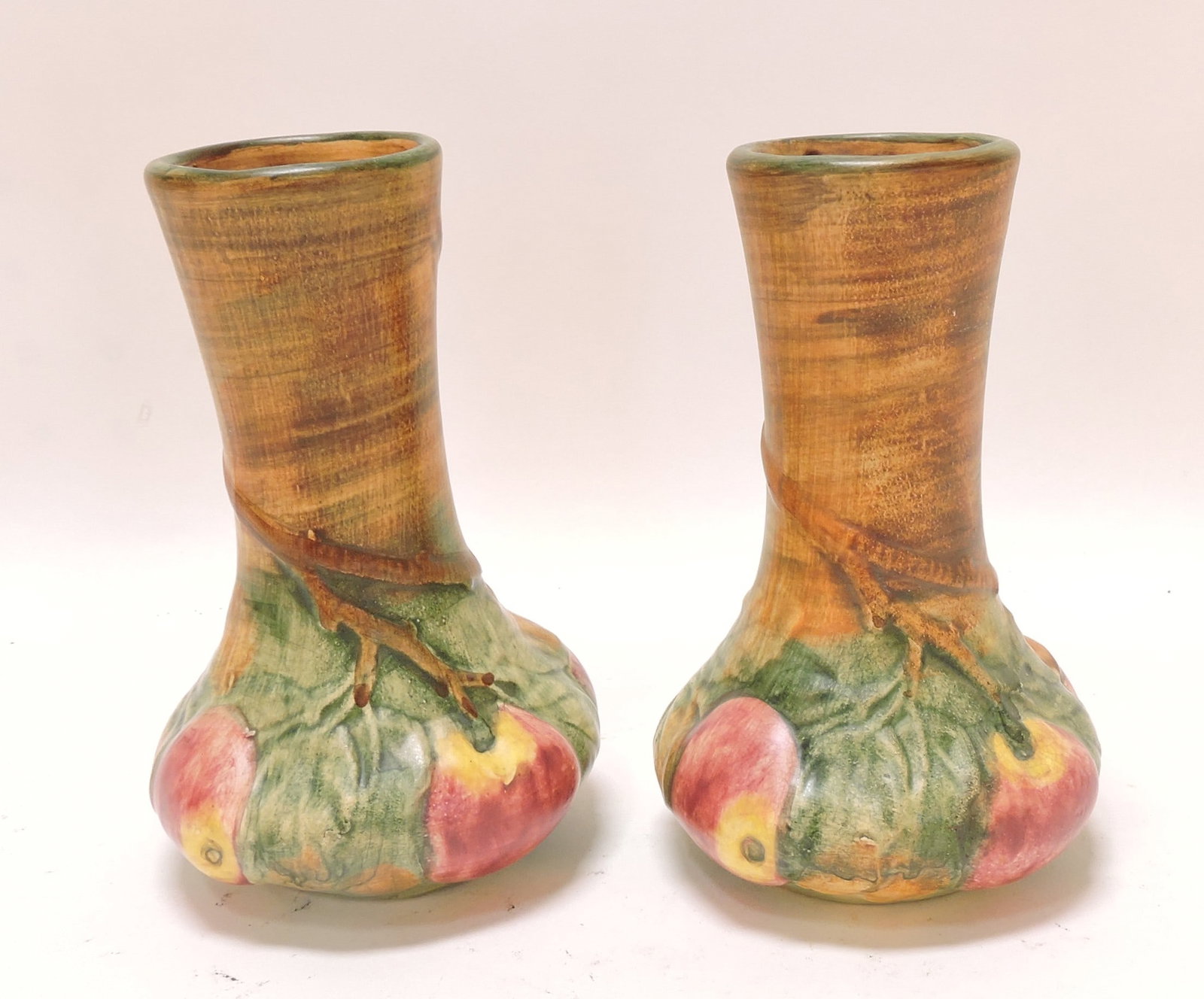 Weller Pottery 'Baldin' pair of 6" vases (1 of 1)