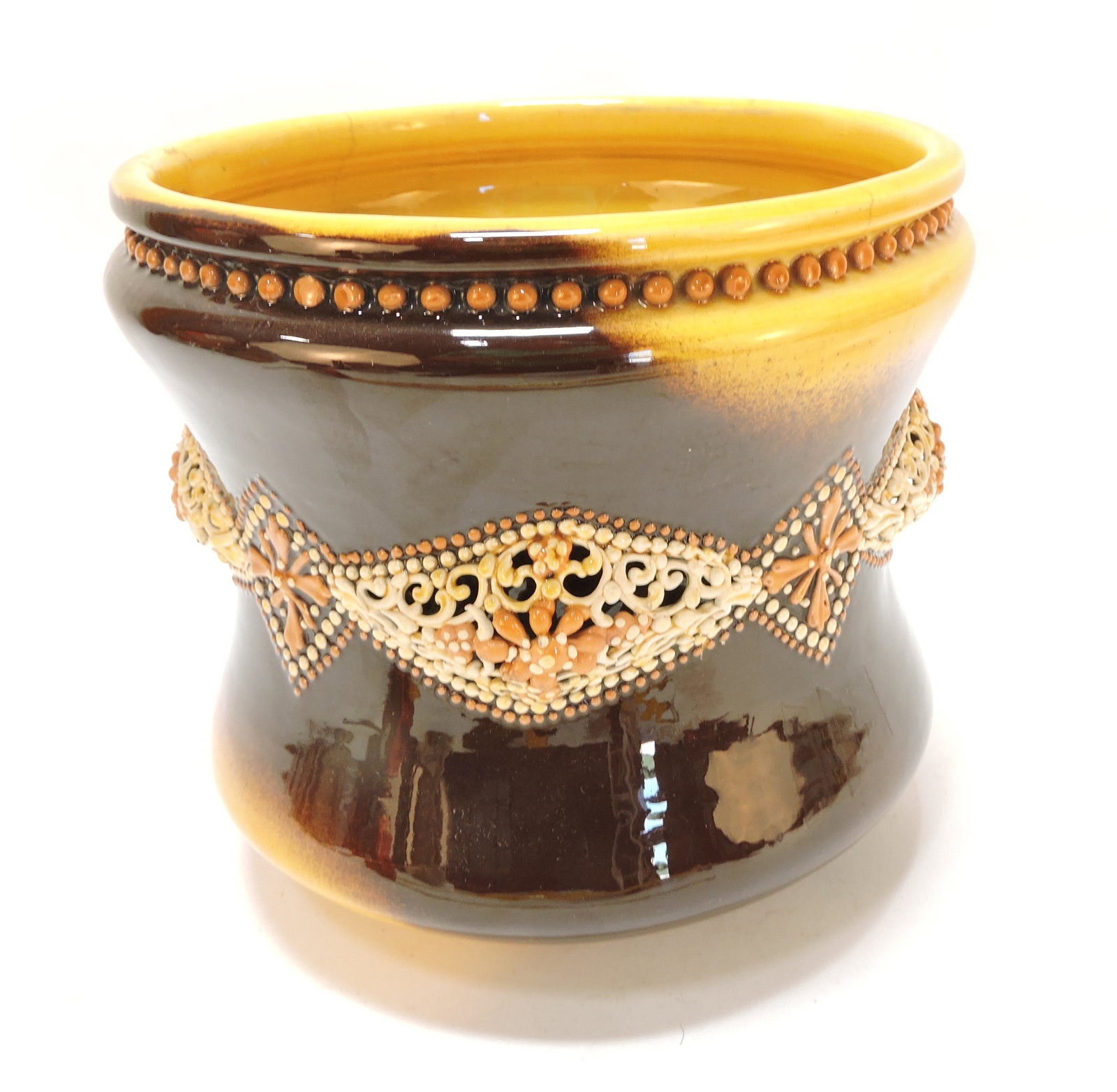 Weller Pottery Turada jardiniere, 8",: minor hairline