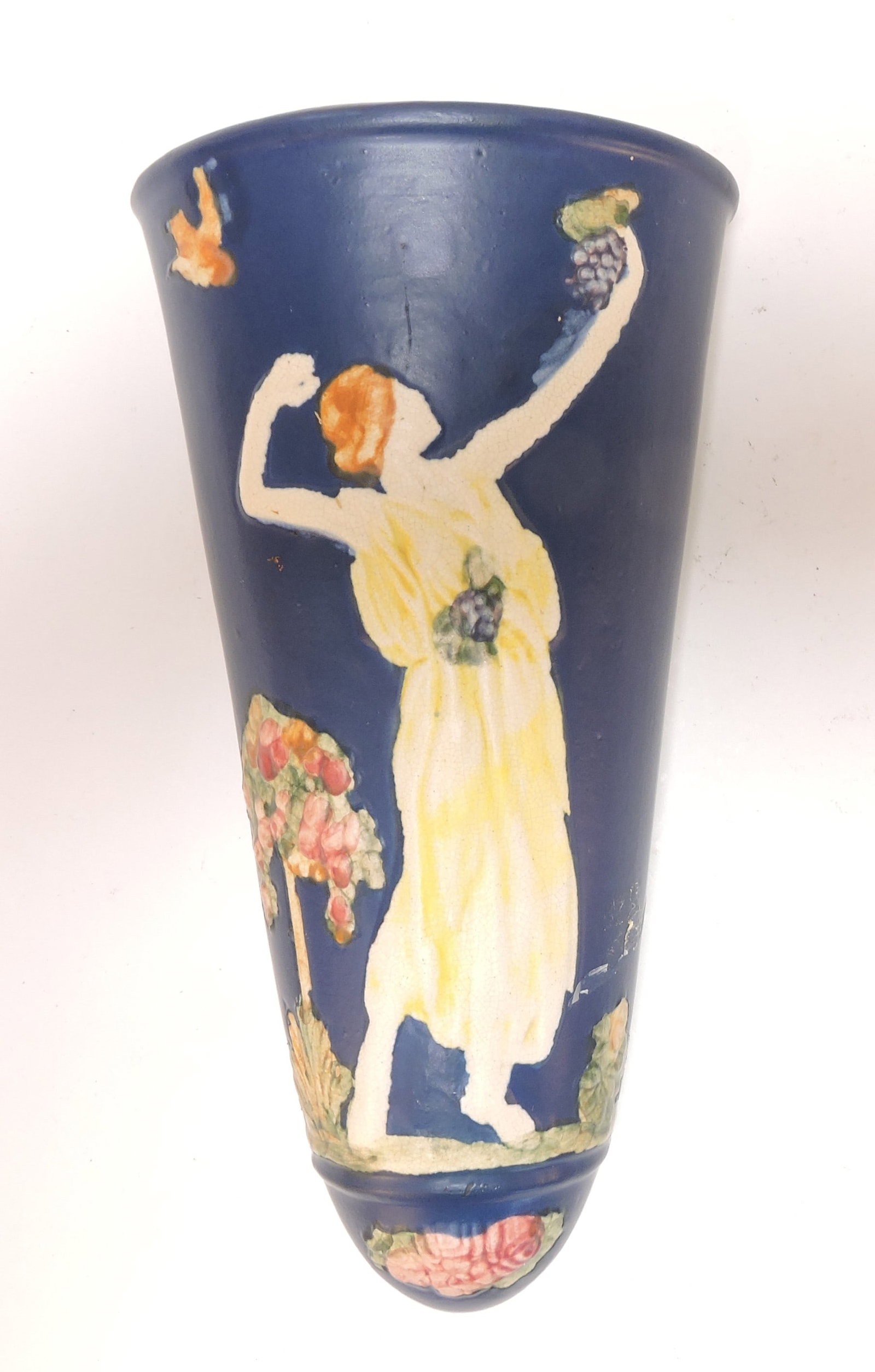 Weller Pottery Blue Ware cameo (1 of 1)