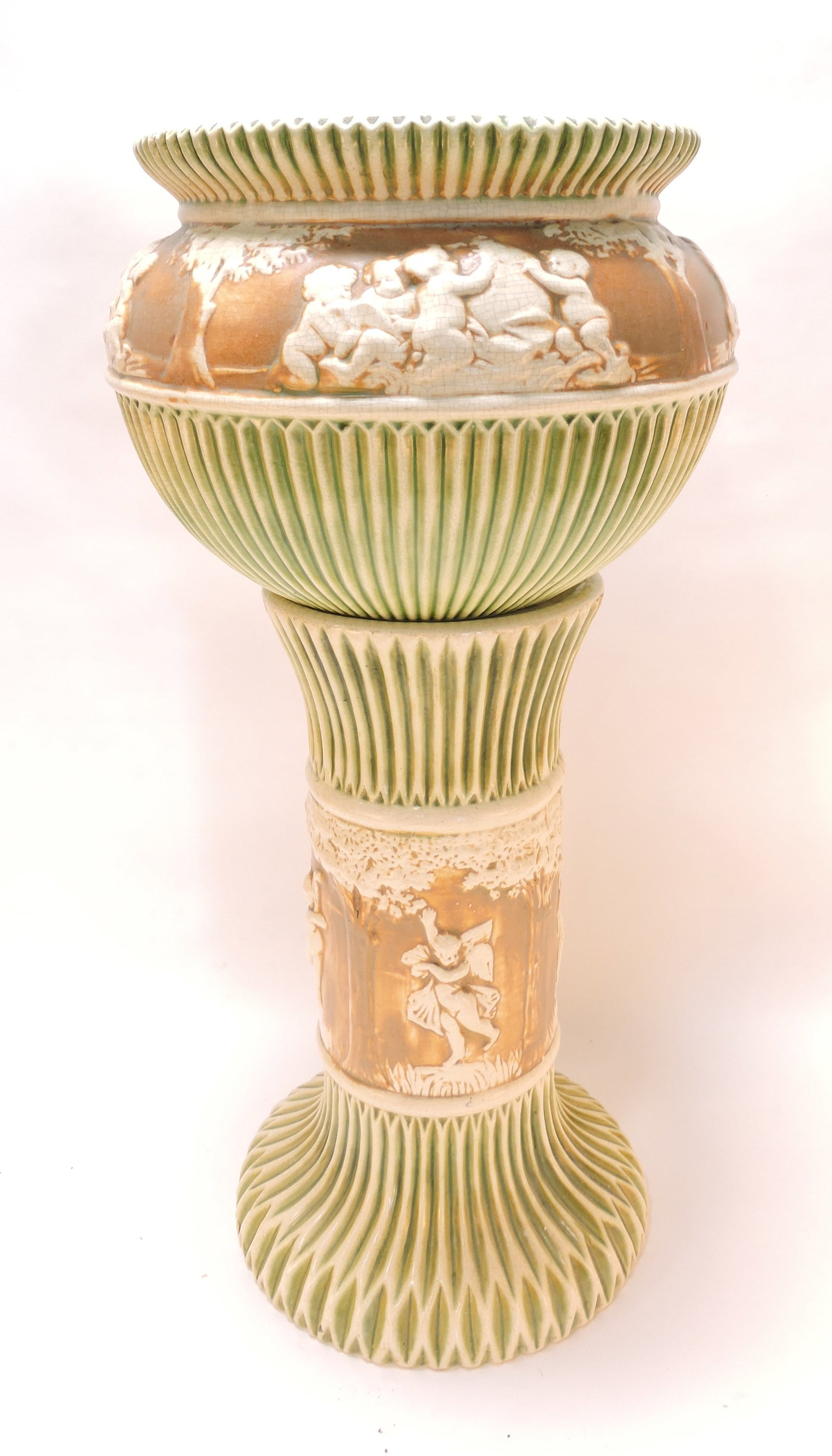Roseville Donatello jardiniere and (1 of 1)