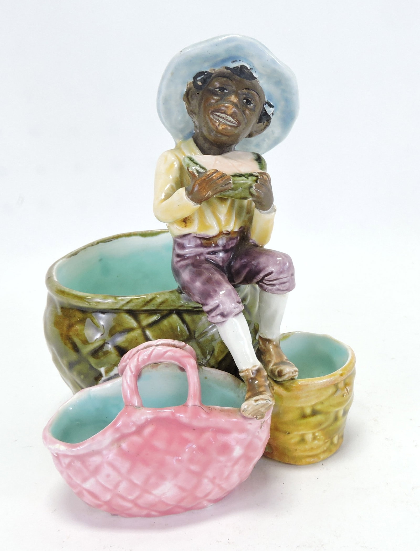 Majolica Blackamoor figural match (1 of 1)