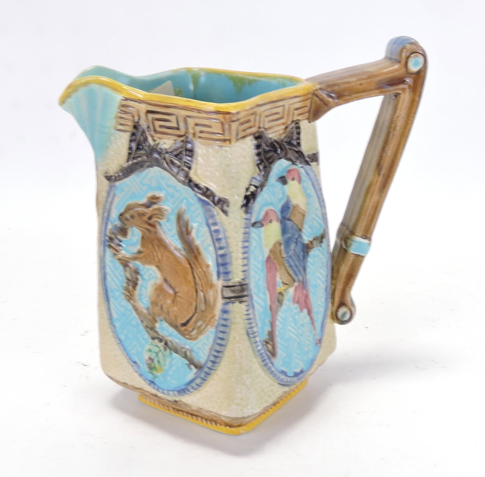 Fielding majolica squirrel and bird (1 of 1)