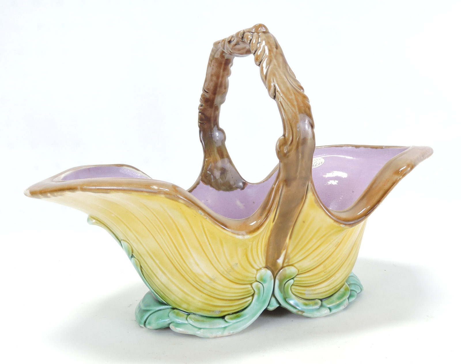 Majolica basket 8 1/2" (1 of 1)