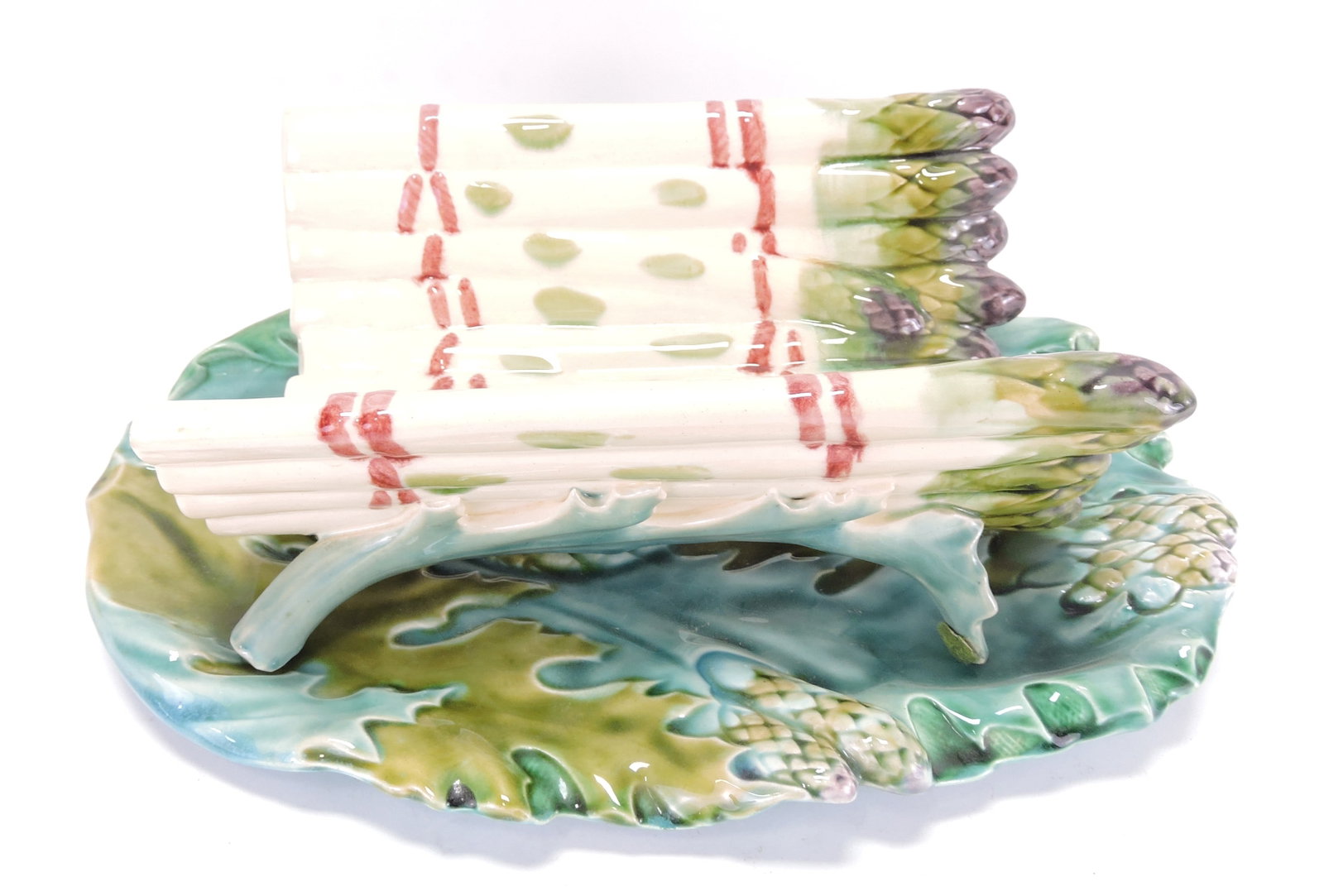 Luneville French majolica asparagus (1 of 1)