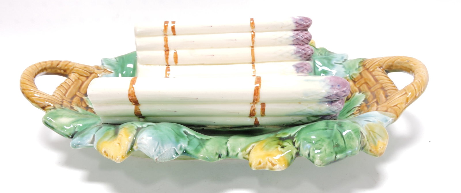 French majolica asparagus server, (1 of 1)